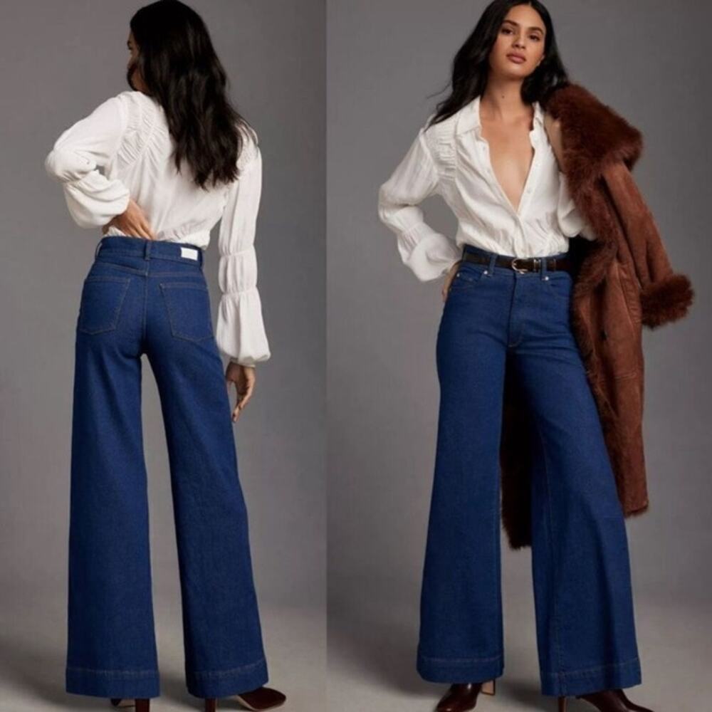 DL1961 Hepburn Extra Wide Leg High Rise Vintage Jeans Size 31